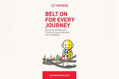 Toyota launches third regional safety campaign for seatbelt safety