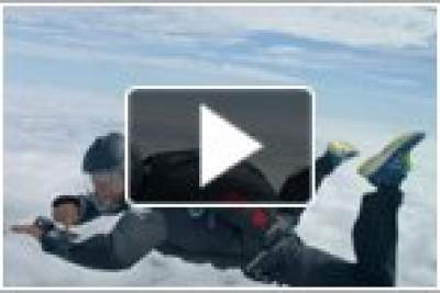 Bear Grylls jumps out of plane to test Land Rover technology