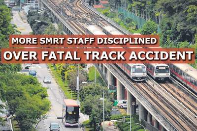 More SMRT staff disciplined over fatal track accident