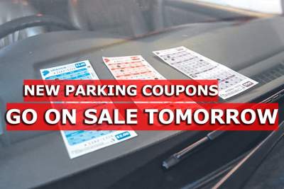 New parking coupons go on sale tomorrow