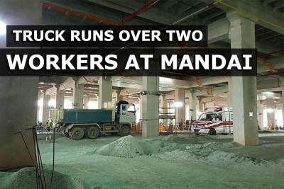 Truck runs over two Bangladeshi nationals at Mandai construction site