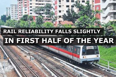 Rail reliability down slightly in first half of the year