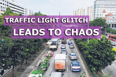 Traffic light glitch leads to chaos at Yio Chu Kang Road junction