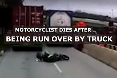 Motorcyclist dies after being run over by container truck at Jalan Buroh