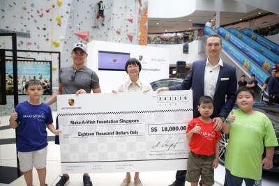 Porsche Asia Pacific donates $18,000 to Make-A-Wish Foundation Singapore