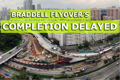 Braddell Flyover's completion delayed again