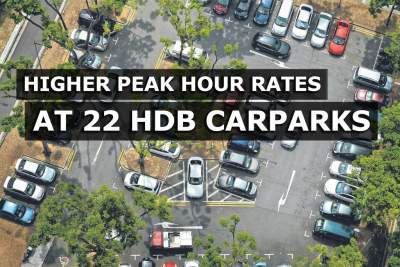 Higher rates for peak hours at 22 popular HDB carparks