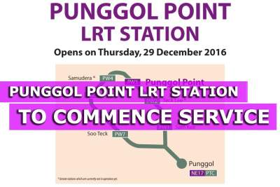 Punggol Point LRT station to commence service on 29th December