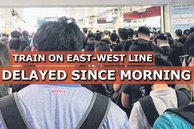 Train services on East-West Line delayed since early Friday morning