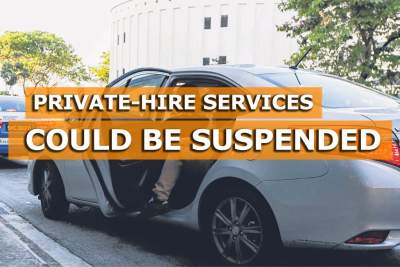 Private-hire car services could be suspended if drivers flout rules