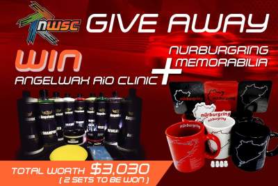 Angelwax Full Detailing Clinic & Nurburgring Memorabilia worth $3,030 to be won!
