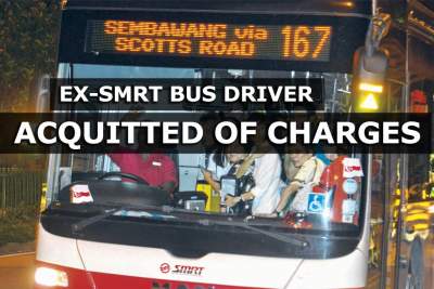 An ex-SMRT bus driver accused of a rash act has been acquitted