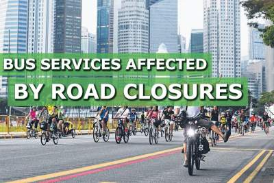 Bus services affected by road closures on Car-Free Sunday