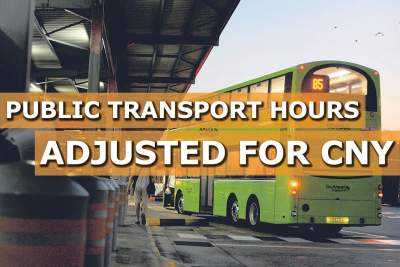 Public transport operating hours adjusted for CNY