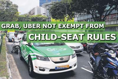 LTA says Grab and Uber are not exempted from child-seat rules