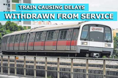 Train that caused delays on North-South Line on Friday withdrawn from service