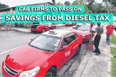 Taxi operators to pass on savings from cut in diesel tax
