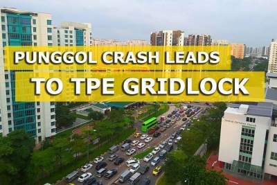 Punggol crash leads to TPE gridlock in morning rush