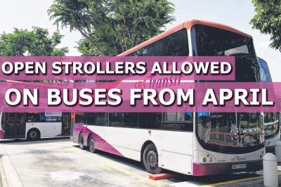 Open strollers allowed on buses from 2nd April