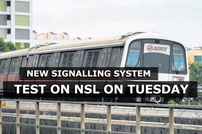 New signalling system on North-South Line to be tested on Tuesday
