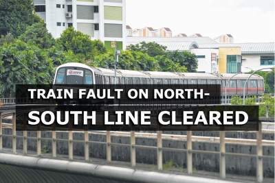 Train fault on North-South Line cleared after delay from Yishun to Bishan