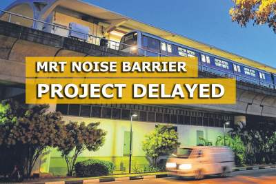 MRT noise barrier project completion delayed due to review