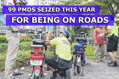 99 PMDs seized this year for being on roads