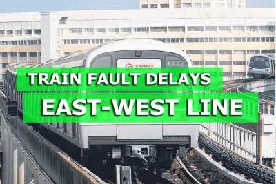 Delays on East-West Line on Tuesday morning due to train fault