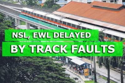 Track circuit faults cause delays on NSL, EWL on Tuesday morning