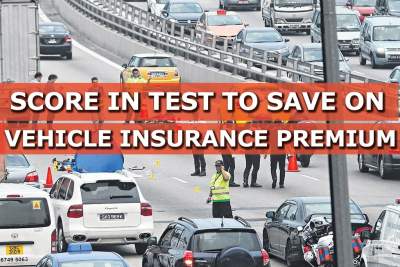 Score in test to save on vehicle insurance premium