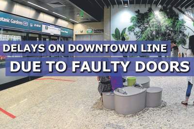 Delays on Downtown Line due to faulty doors