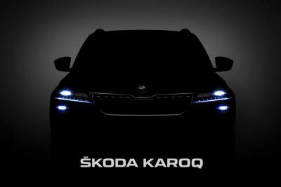 First close-up images of the new Skoda Karoq compact SUV