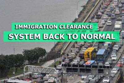 Immigration clearance system at checkpoints returns to normal