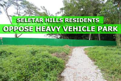 Seletar Hills residents call for brakes on heavy vehicle park