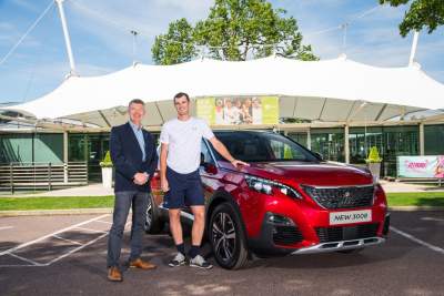 Doubles hero Jamie Murray welcomes new partner - the Peugeot 3008 SUV