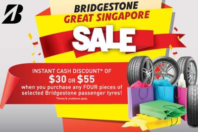 Bridgestone exclusive deals for the Great Singapore Sale