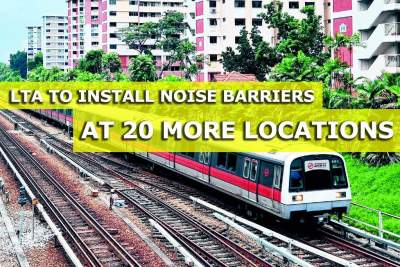 LTA to install noise barriers for MRT tracks at 20 more locations