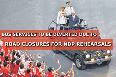 Bus services to be diverted due to road closures for NDP rehearsals