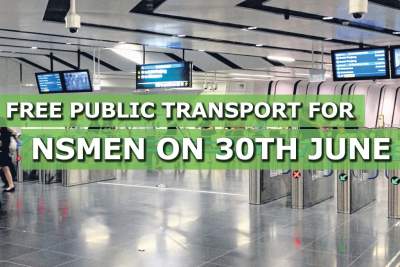 NSmen wearing uniforms get to free travel on public transport on 30th June