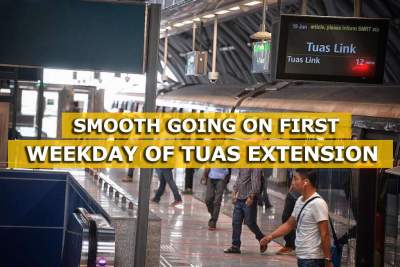 Smooth going on first weekday of Tuas extension