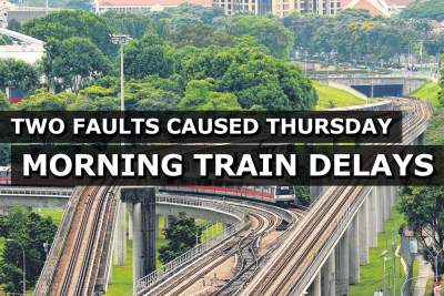 Two faults caused train delays during Thursday morning peak hour