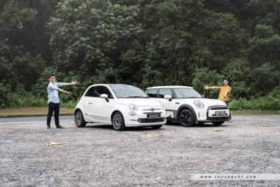 MINI One against Fiat 500: Titanic supermini showdown