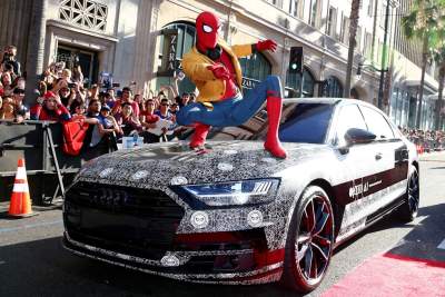 Audi A8 makes appearance at Spider-Man premiere