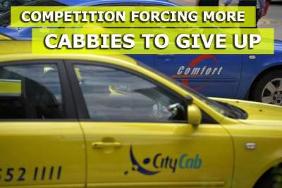 Competition forcing more cabbies to give up their taxis