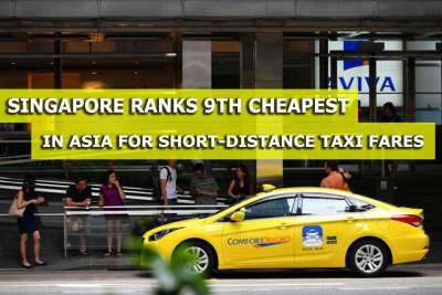 Singapore ranks 9th cheapest in Asia for short-distance taxi fares
