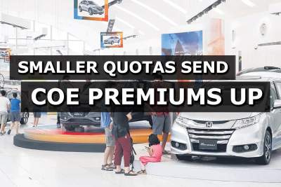 Smaller quotas send COE premiums up