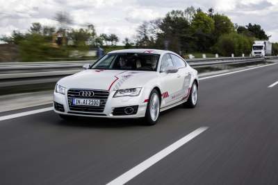 Audi A7 piloted driving customer experience on the A9 autobahn