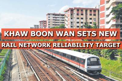 Khaw Boon Wan sets new rail network reliability target