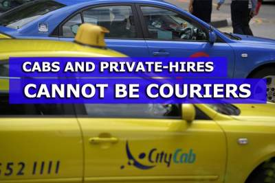 Cabbies, private-hire drivers cannot do courier jobs: LTA