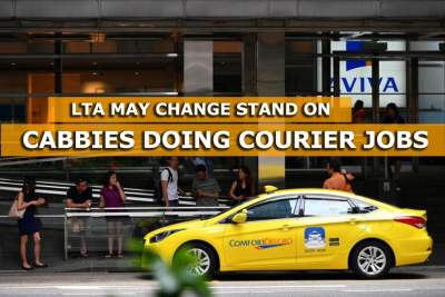 LTA may change stand on barring cabbies from doing courier jobs
